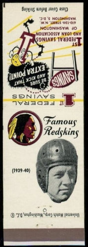 Bo Russell 1960-61 Redskins Matchbooks football card