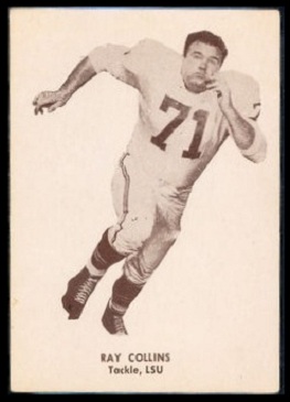 Ray Collins 1960 7-Eleven Texans football card