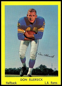 Don Ellersick 1960 Bell Brand Rams football card