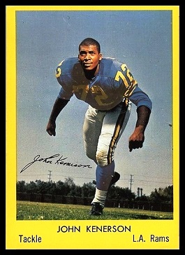 John Kenerson 1960 Bell Brand Rams football card