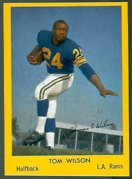 Tom Wilson 1960 Bell Brand Rams football card