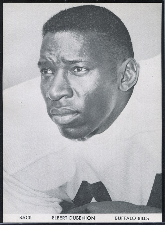 Elbert Dubenion 1960 Bills Team Issue football card