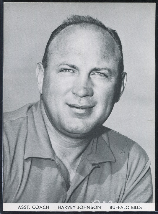 Harvey Johnson 1960 Bills Team Issue football card