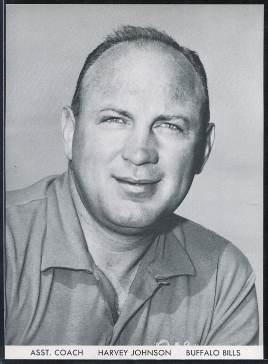 Harvey Johnson 1960 Bills Team Issue football card Harvey Johnson 1960 Bills Team Issue football card