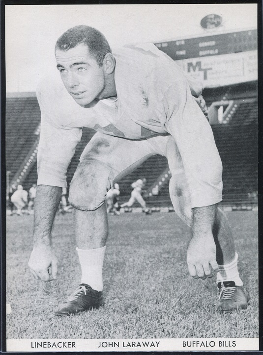 John Laraway 1960 Bills Team Issue football card John Laraway 1960 Bills Team Issue football card