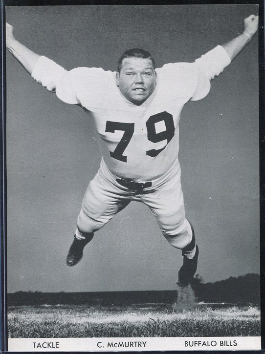 Chuck McMurtry 1960 Bills Team Issue football card