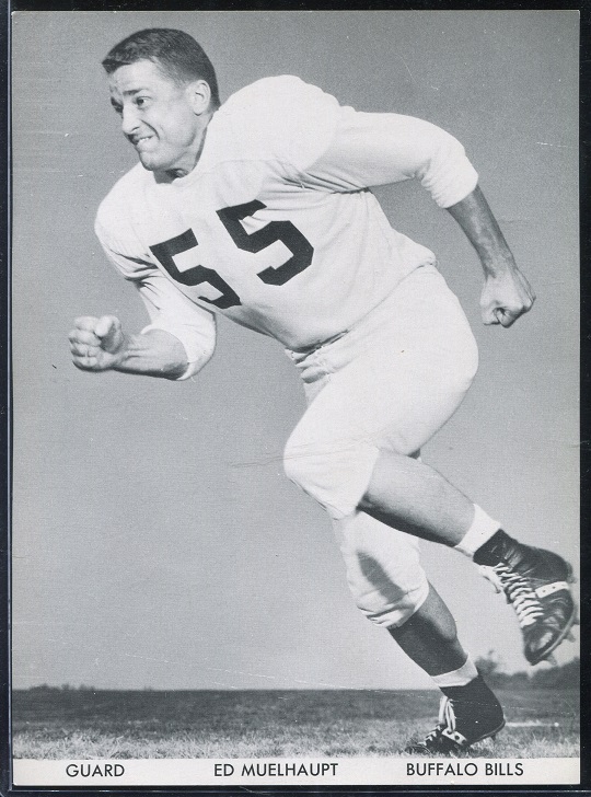 Chuck Muelhaupt 1960 Bills Team Issue football card