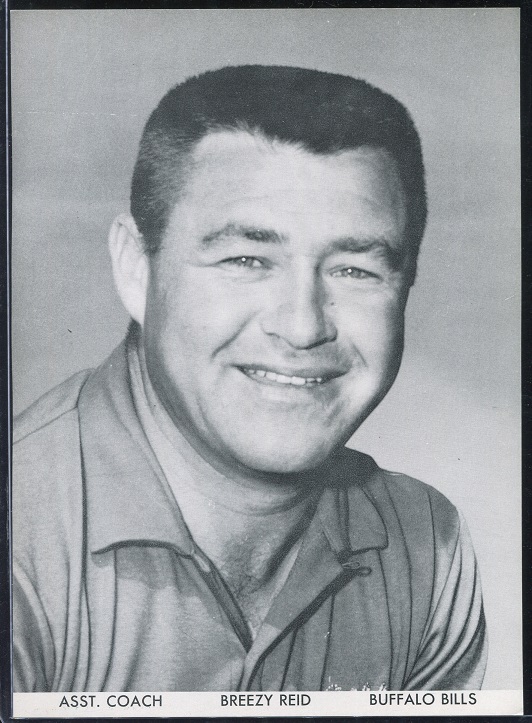 Floyd Reid 1960 Bills Team Issue football card Floyd Reid 1960 Bills Team Issue football card