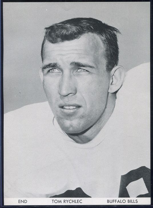 Tom Rychlec 1960 Bills Team Issue football card