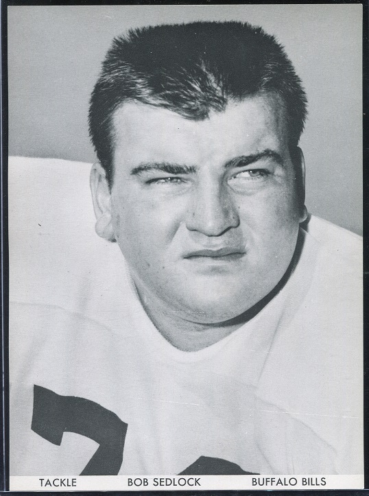 Bob Sedlock 1960 Bills Team Issue football card