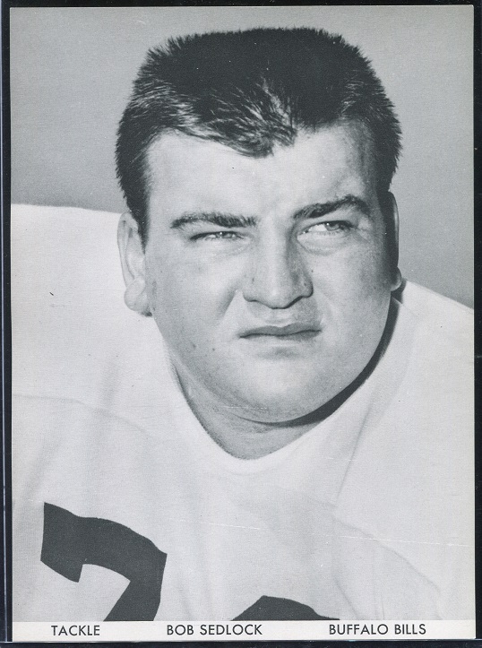 Bob Sedlock 1960 Bills Team Issue football card Bob Sedlock 1960 Bills Team Issue football card