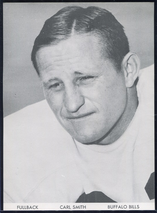 Carl Smith 1960 Bills Team Issue football card