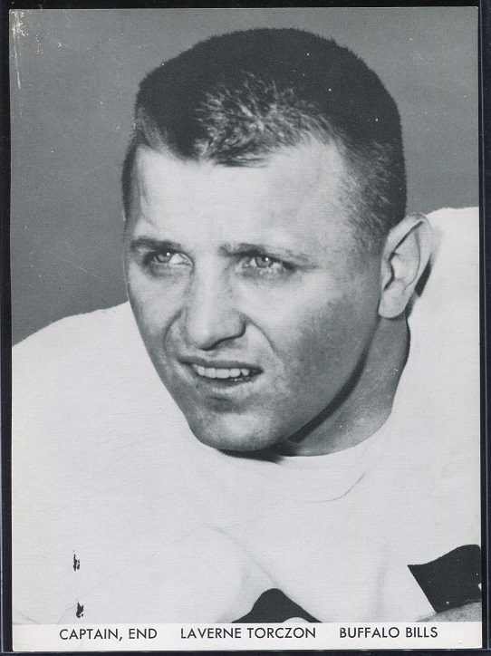 Laverne Torczon 1960 Bills Team Issue football card