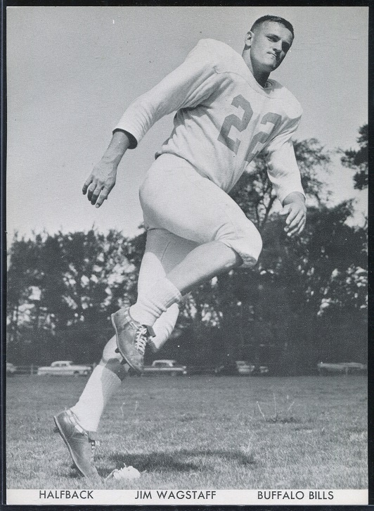 Jim Wagstaff 1960 Bills Team Issue football card