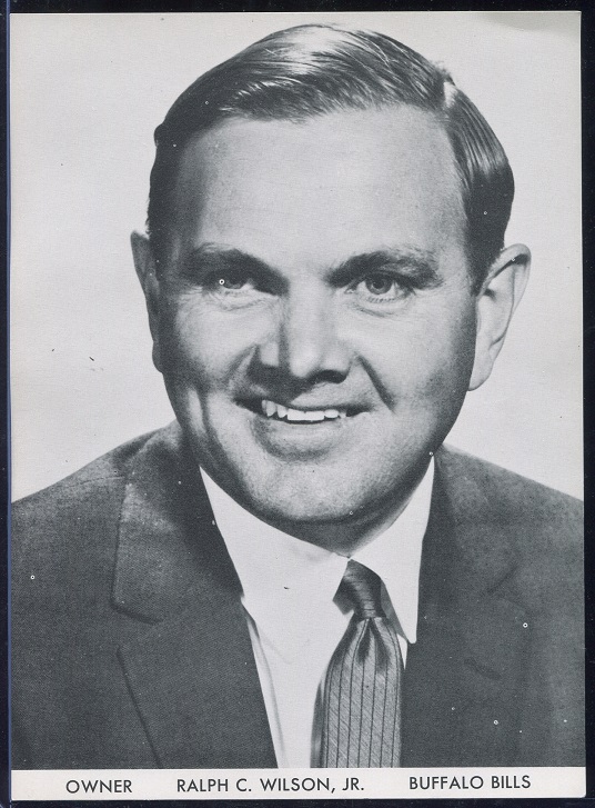 Ralph Wilson 1960 Bills Team Issue football card