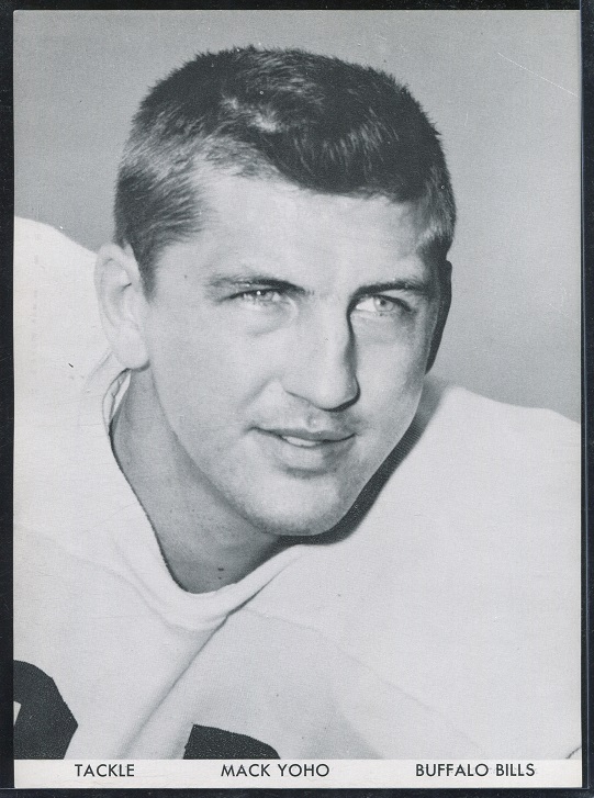 Mack Yoho 1960 Bills Team Issue football card