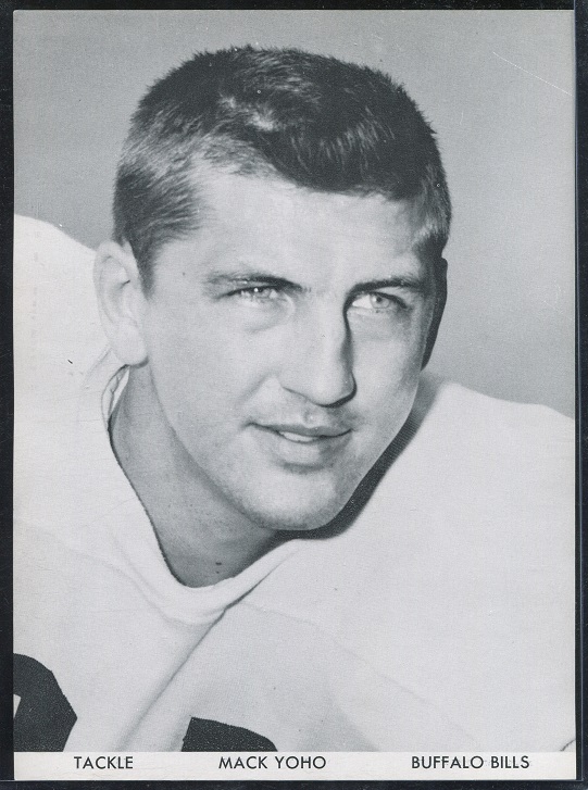 Mack Yoho 1960 Bills Team Issue football card Mack Yoho 1960 Bills Team Issue football card