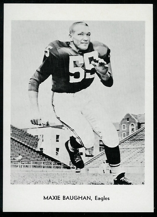 Maxie Baughan 1960 Eagles Team Issue football card