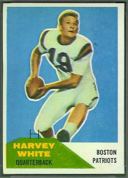 Harvey White 1960 Fleer football card