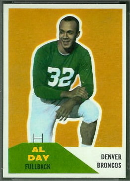 Al Day 1960 Fleer football card