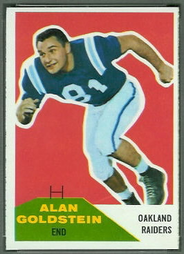 Alan Goldstein 1960 Fleer football card