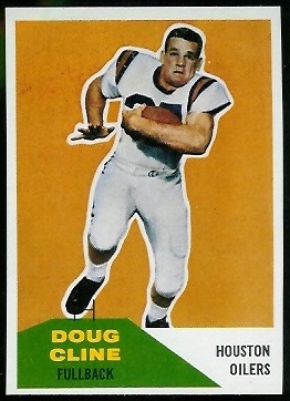 Doug Cline 1960 Fleer football card