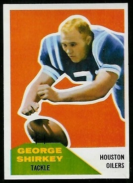 George Shirkey 1960 Fleer football card