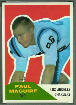 Paul Maguire 1960 Fleer football card