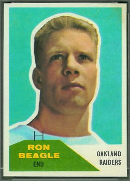 Ron Beagle 1960 Fleer football card