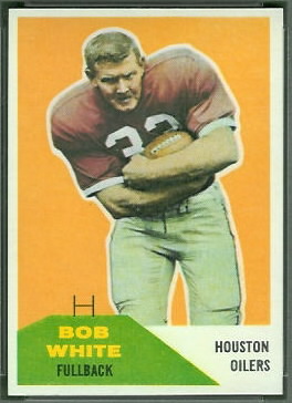 Bob White 1960 Fleer football card
