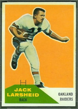 Jack Larscheid 1960 Fleer football card