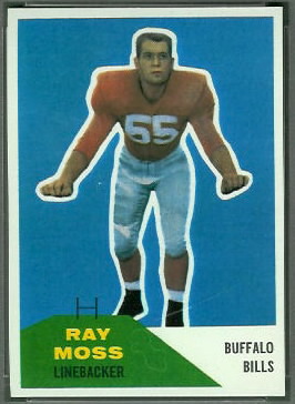 Ray Moss 1960 Fleer football card Ray Moss 1960 Fleer football card