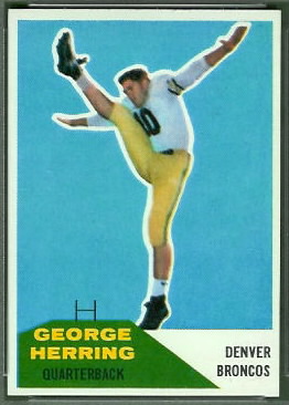 George Herring 1960 Fleer football card