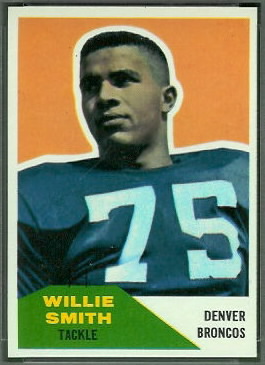 Willie Smith 1960 Fleer football card