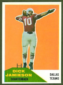 Dick Jamieson 1960 Fleer football card