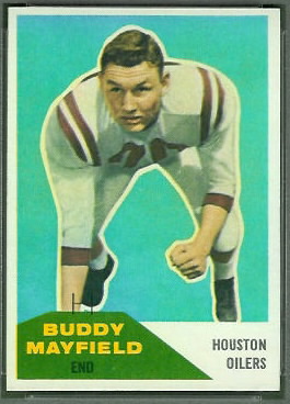 Buddy Mayfield 1960 Fleer football card