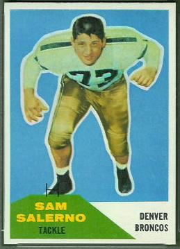 Sam Salerno 1960 Fleer football card