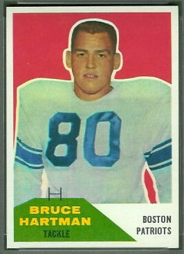 Bruce Hartman 1960 Fleer football card