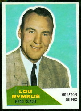 Lou Rymkus 1960 Fleer football card Lou Rymkus 1960 Fleer football card