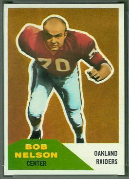 Bob Nelson 1960 Fleer football card