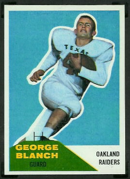 George Blanch 1960 Fleer football card