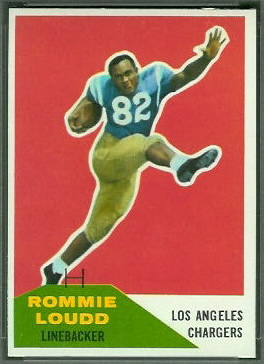 Rommie Loudd 1960 Fleer football card