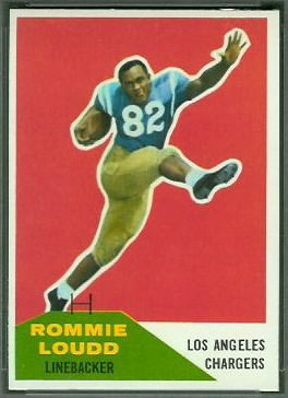 Rommie Loudd 1960 Fleer football card Rommie Loudd 1960 Fleer football card