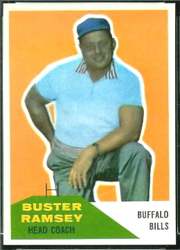 Buster Ramsey 1960 Fleer football card Buster Ramsey 1960 Fleer football card