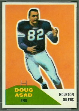 Doug Asad 1960 Fleer football card