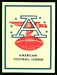 1960 Fleer AFL Team Decals American Football League