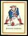 1960 Fleer AFL Team Decals Boston Patriots