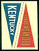 1960 Fleer College Pennant Decals Florida State - Kentucky