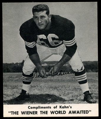 Gene Hickerson 1960 Kahns football card Gene Hickerson 1960 Kahns football card