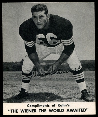 Gene Hickerson 1960 Kahns football card